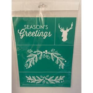 NWT Chalk Couture 8.5 x 11  “Season's Greetings"  Transfer